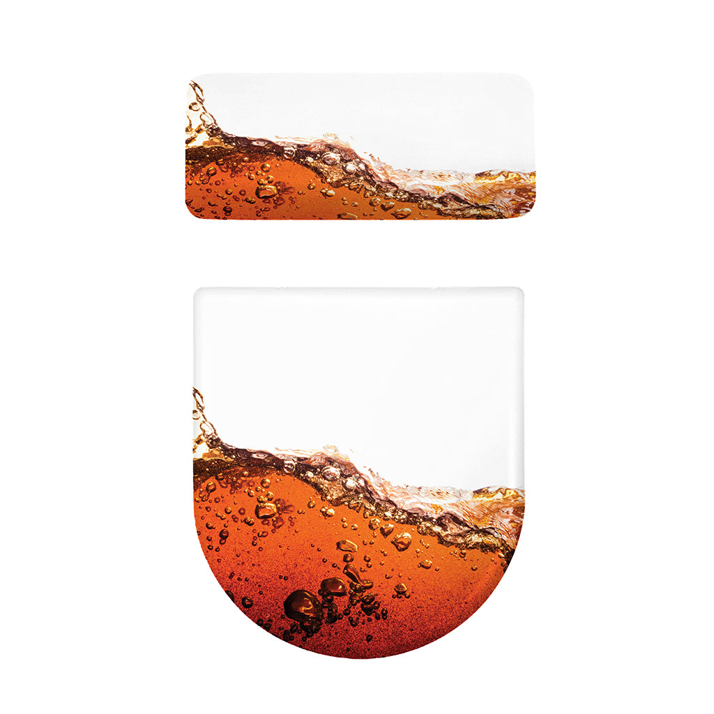 Cola Print Toilet Lid And Tank Cover Set
