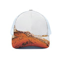 Cola Print White Mesh Trucker Hat