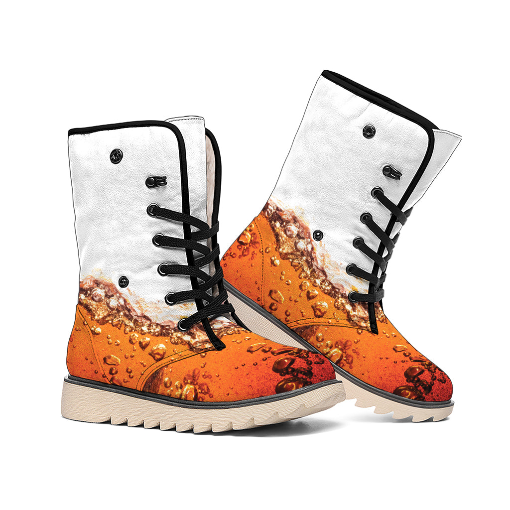 Cola Print Winter Boots