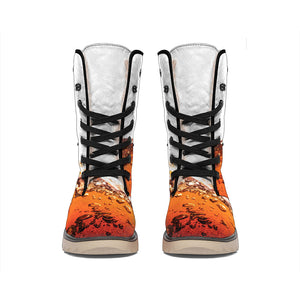 Cola Print Winter Boots