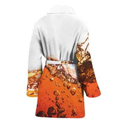 Cola Print Women's Bathrobe
