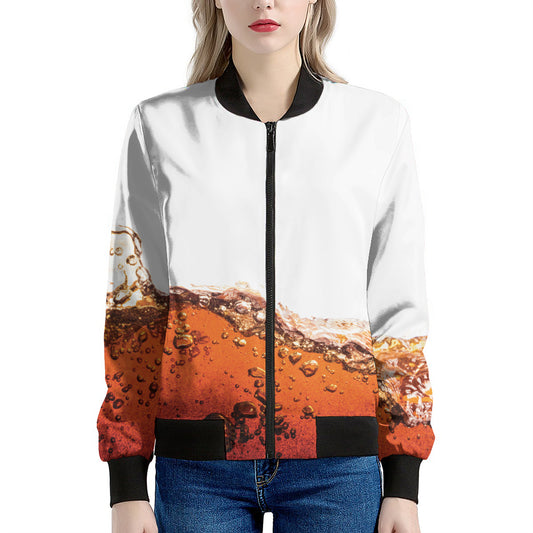 Cola Print Women's Bomber Jacket