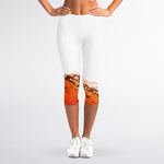 Cola Print Women's Capri Leggings