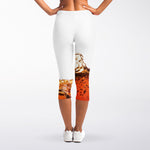 Cola Print Women's Capri Leggings