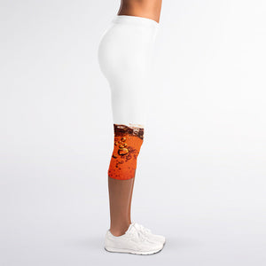 Cola Print Women's Capri Leggings