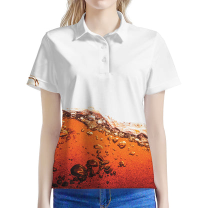 Cola Print Women's Polo Shirt