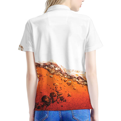 Cola Print Women's Polo Shirt