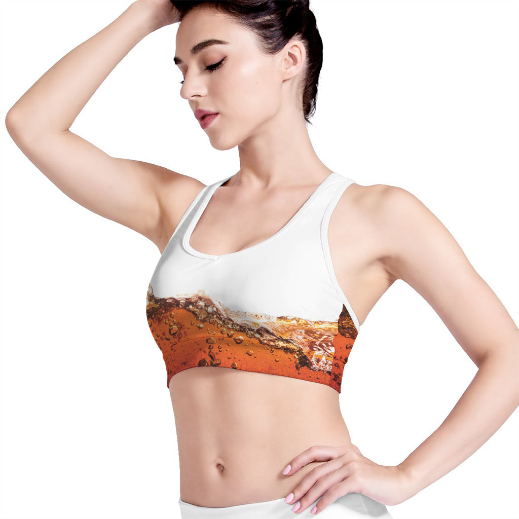 Cola Print Women's Sports Bra