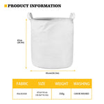 Cute Popcorn Pattern Print Collapsible Laundry Basket