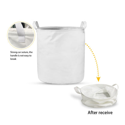 Vintage Plumeria Flower Pattern Print Collapsible Laundry Basket