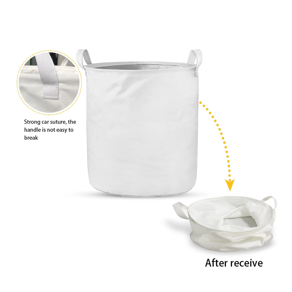 US Dollar Pattern Print Collapsible Laundry Basket