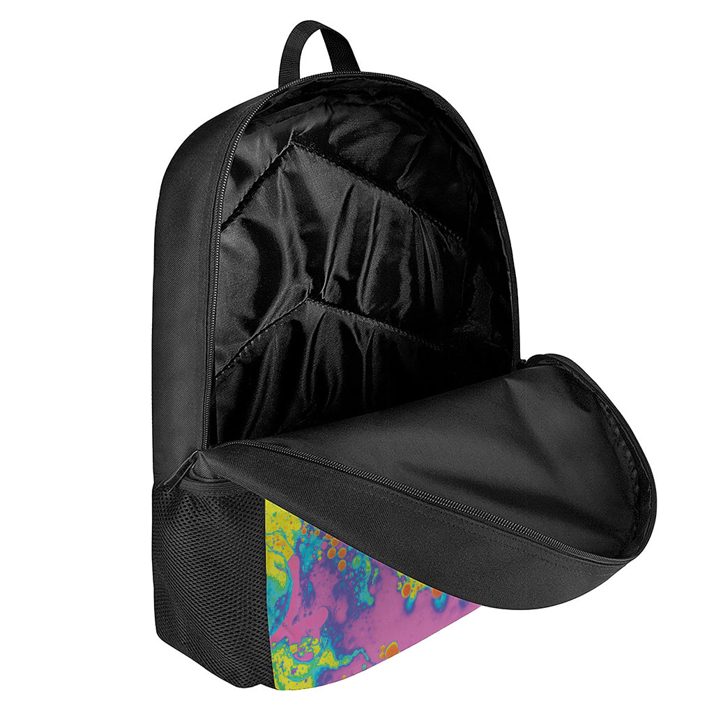 Colorful Acid Melt Print 17 Inch Backpack