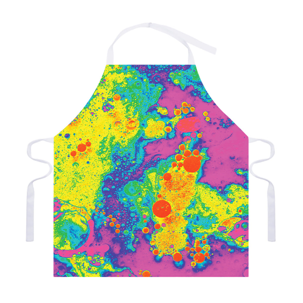 Colorful Acid Melt Print Adjustable Apron