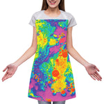 Colorful Acid Melt Print Adjustable Apron