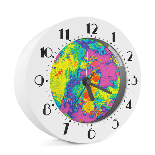 Colorful Acid Melt Print Alarm Clock