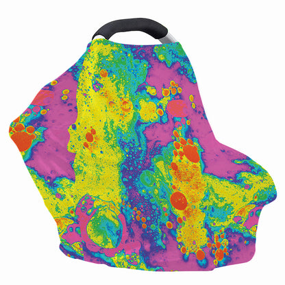 Colorful Acid Melt Print Baby Seat Cover