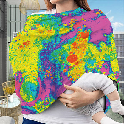 Colorful Acid Melt Print Baby Seat Cover