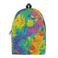 Colorful Acid Melt Print School Backpack