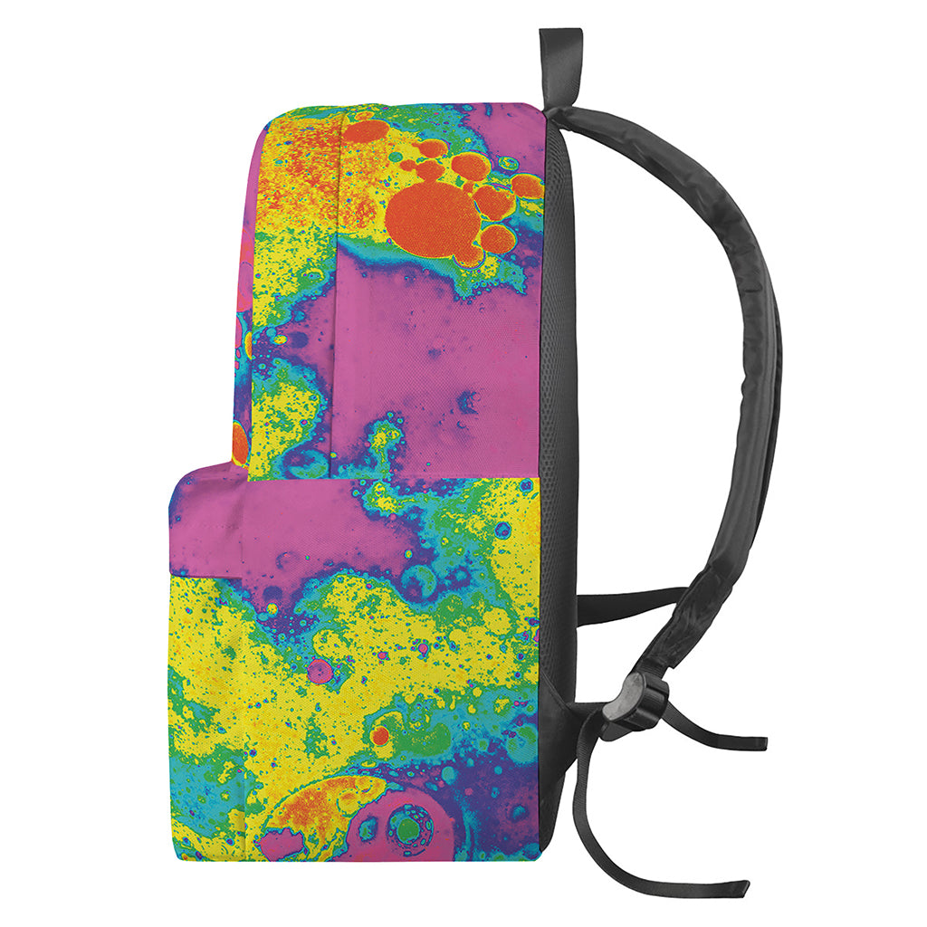 Colorful Acid Melt Print Backpack