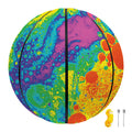Colorful Acid Melt Print Basketball