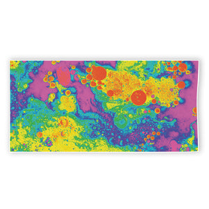 Colorful Acid Melt Print Beach Towel