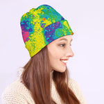 Colorful Acid Melt Print Beanie