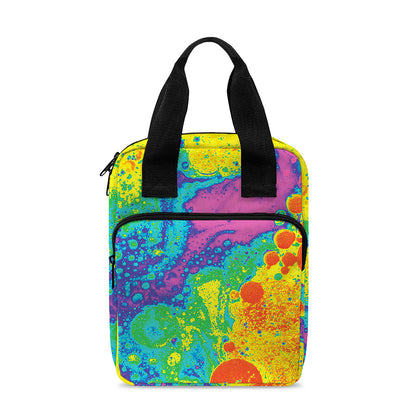 Colorful Acid Melt Print Bible Tote Bag