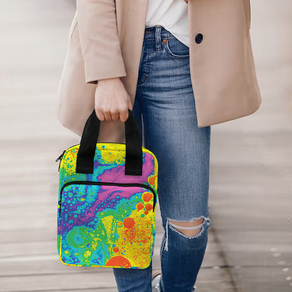 Colorful Acid Melt Print Bible Tote Bag