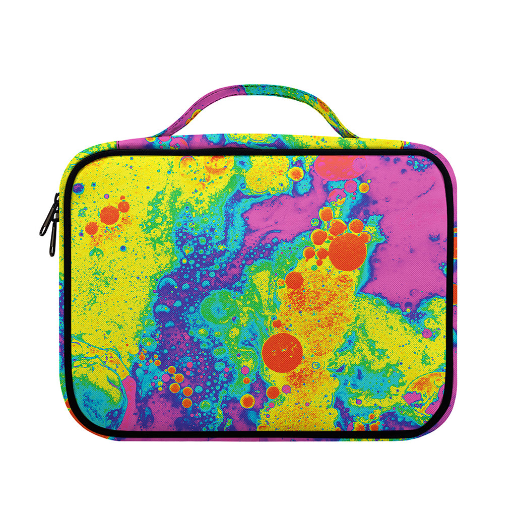 Colorful Acid Melt Print Briefcase Bible Bag
