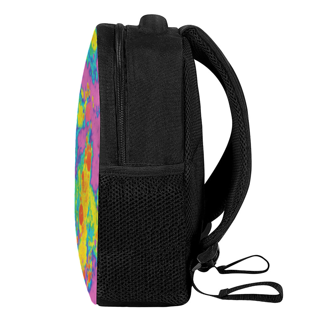 Colorful Acid Melt Print Casual Backpack