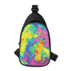 Colorful Acid Melt Print Chest Bag