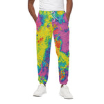 Colorful Acid Melt Print Cotton Pants