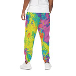 Colorful Acid Melt Print Cotton Pants