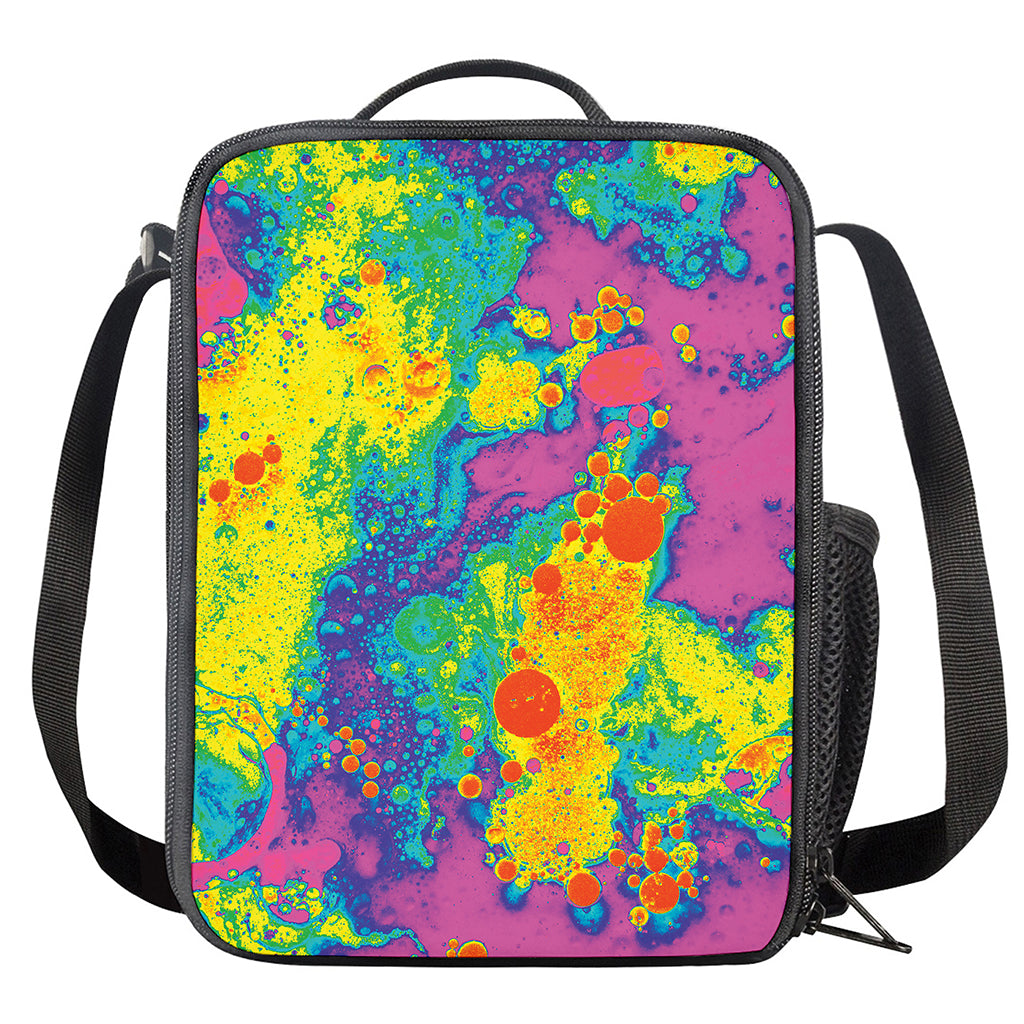 Colorful Acid Melt Print Crossbody Lunch Bag