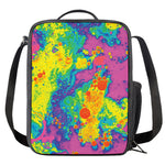 Colorful Acid Melt Print Crossbody Lunch Bag
