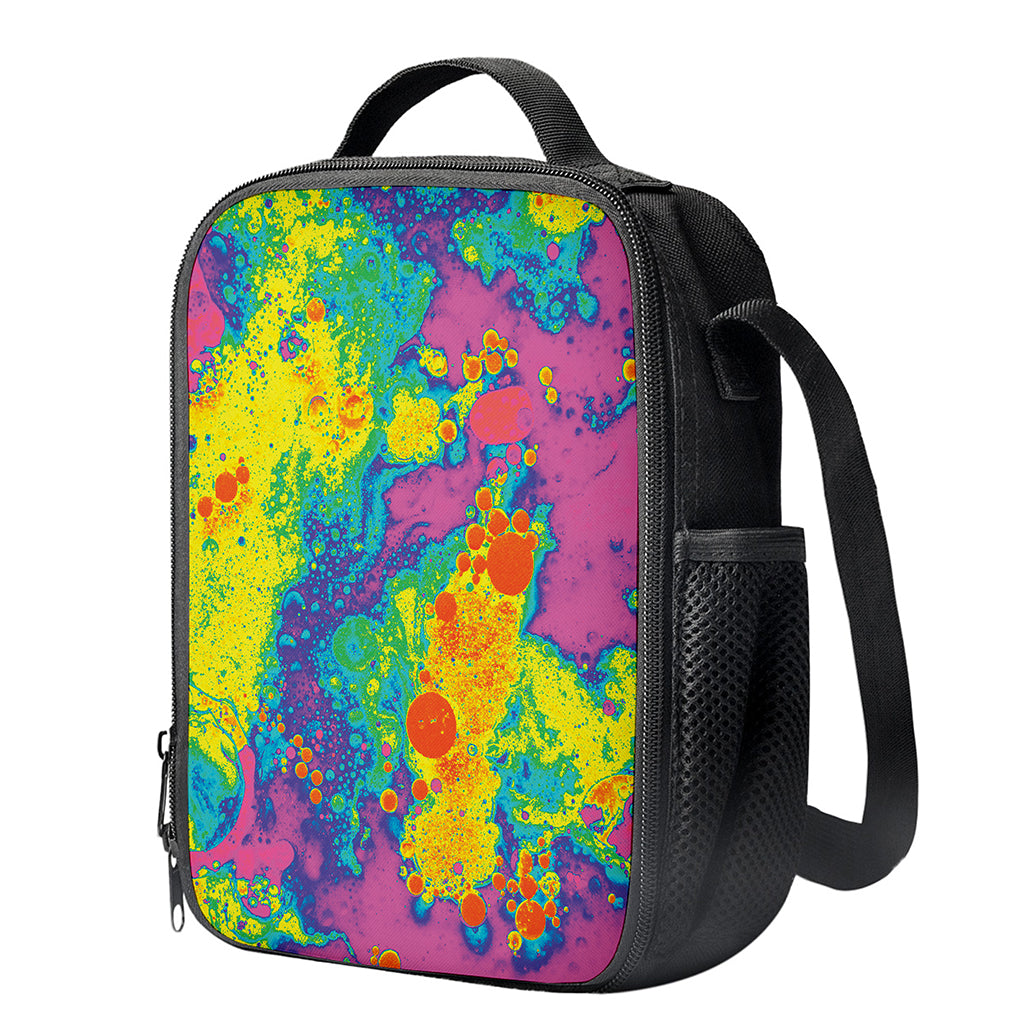 Colorful Acid Melt Print Crossbody Lunch Bag