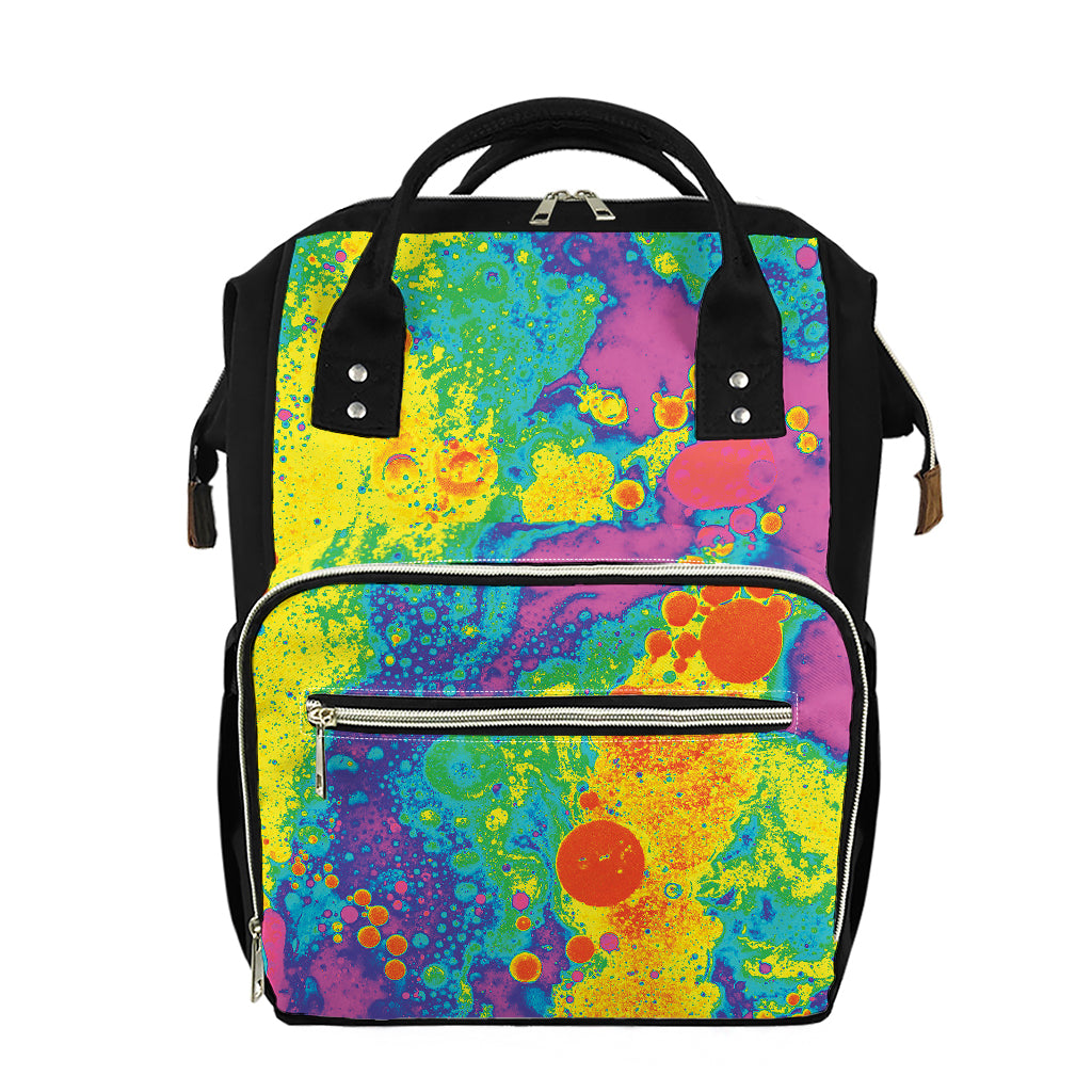 Colorful Acid Melt Print Diaper Bag