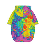 Colorful Acid Melt Print Dog Zip Up Hoodie