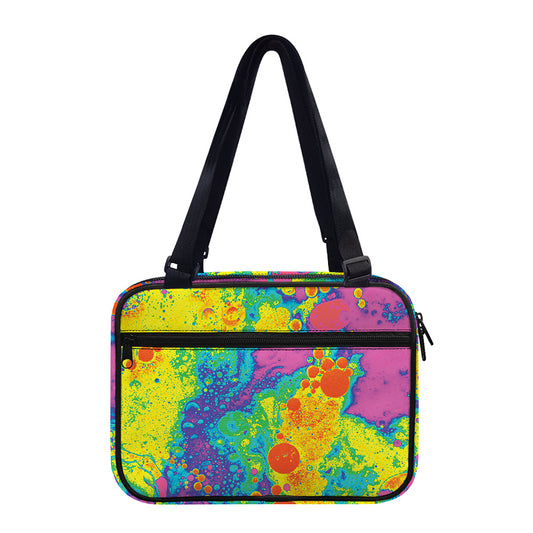 Colorful Acid Melt Print Double Strap Bible Bag