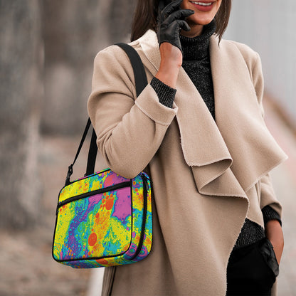 Colorful Acid Melt Print Double Strap Bible Bag