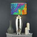 Colorful Acid Melt Print Drum Lamp Shade