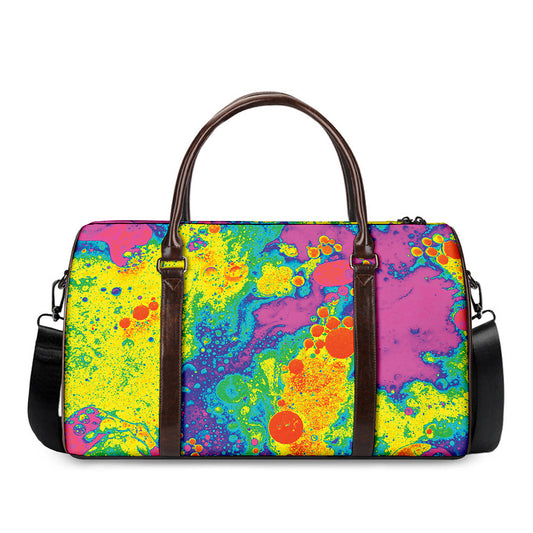 Colorful Acid Melt Print Duffle Bag