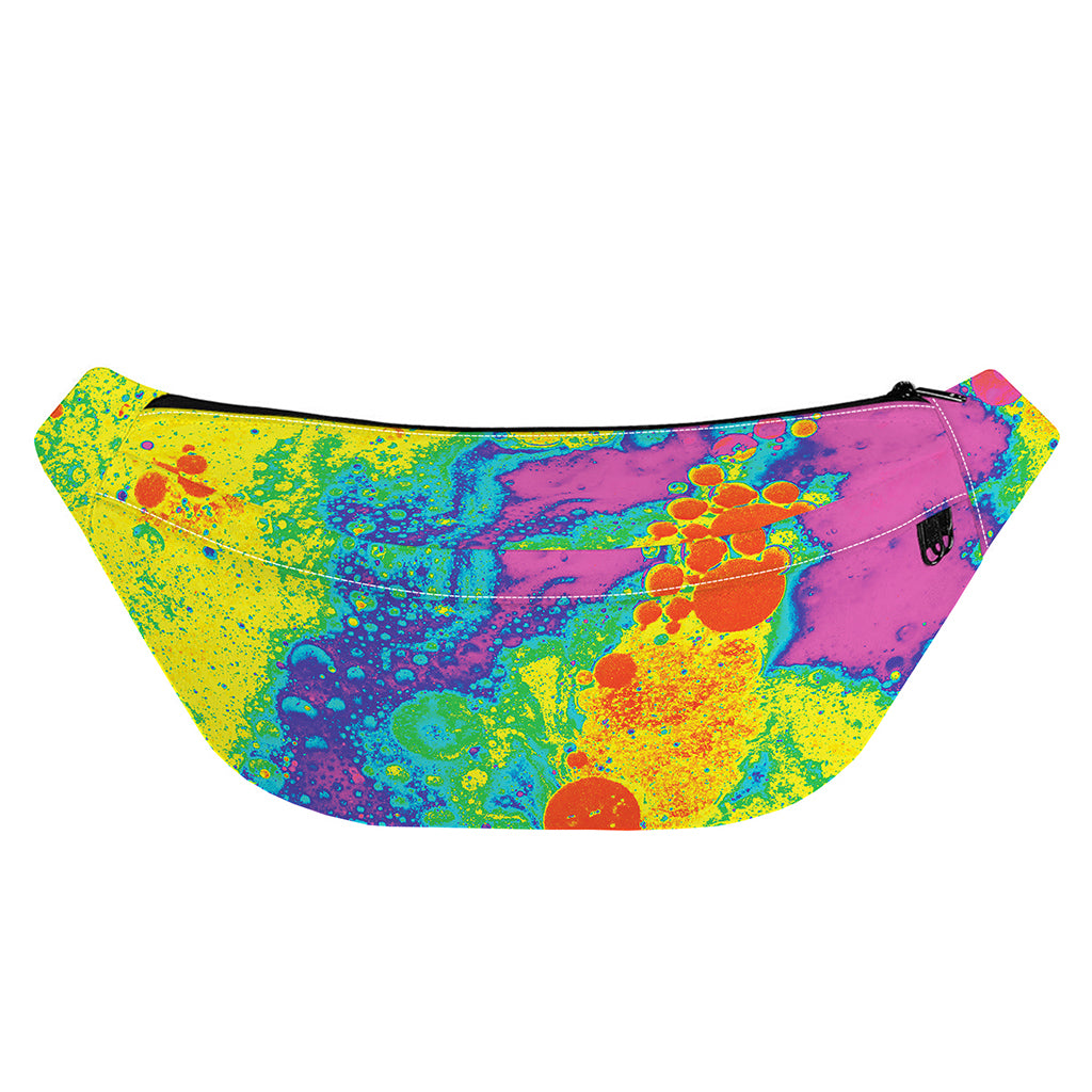 Colorful Acid Melt Print Fanny Pack