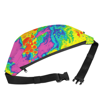 Colorful Acid Melt Print Fanny Pack