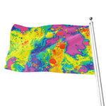 Colorful Acid Melt Print Flag
