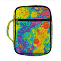 Colorful Acid Melt Print Front Pocket Bible Bag