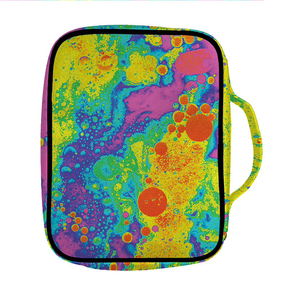 Colorful Acid Melt Print Front Pocket Bible Bag