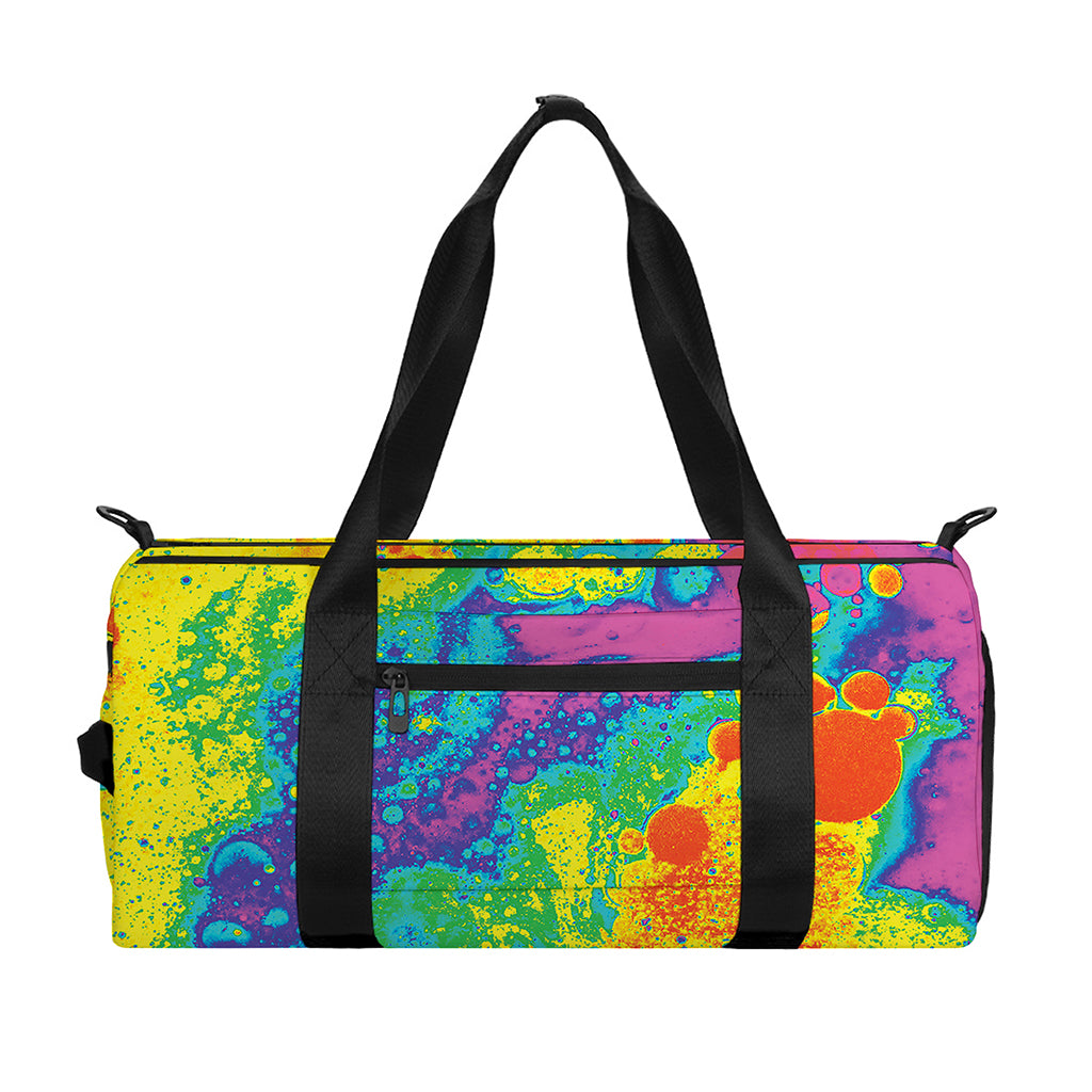 Colorful Acid Melt Print Gym Bag