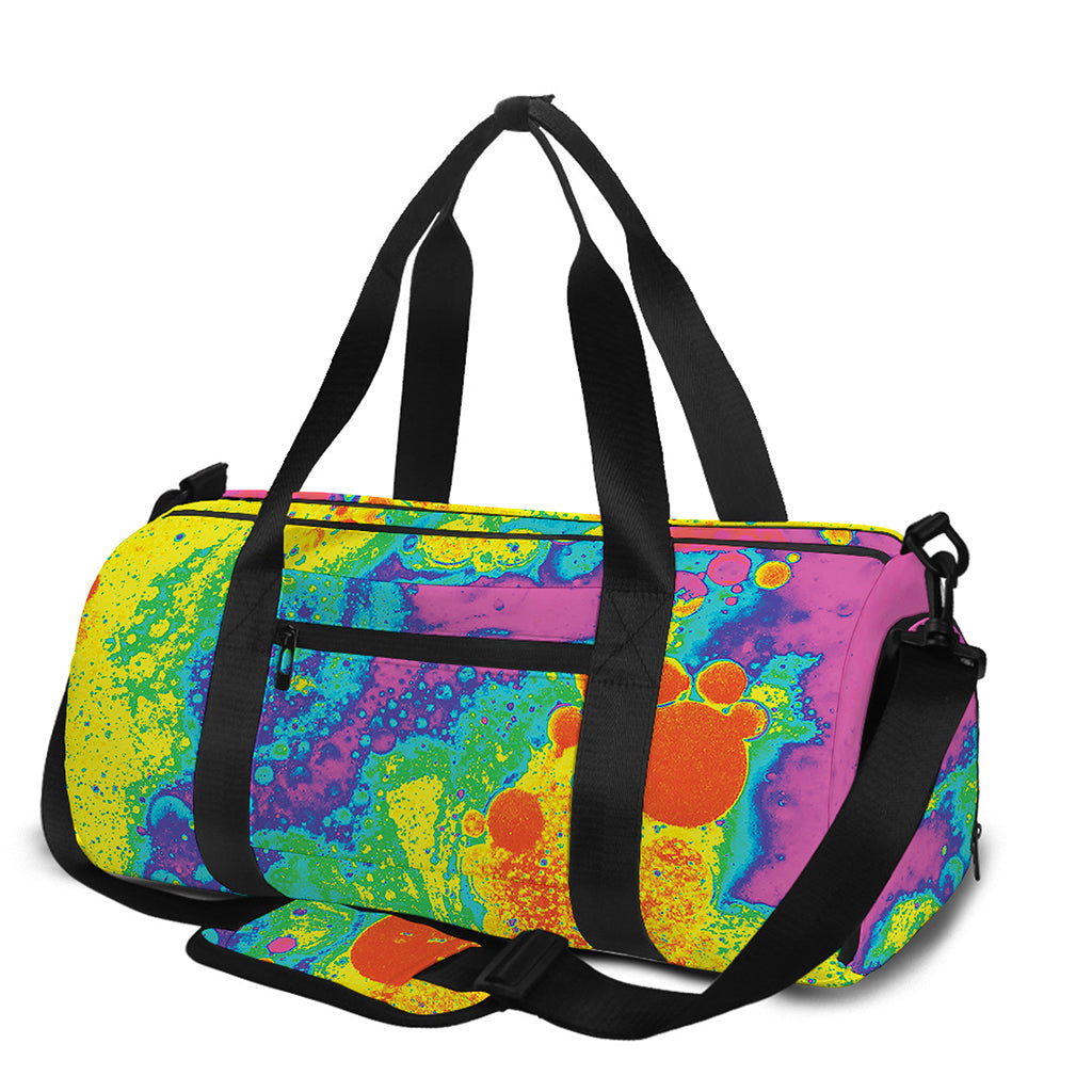 Colorful Acid Melt Print Gym Bag