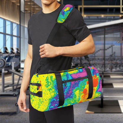 Colorful Acid Melt Print Gym Bag
